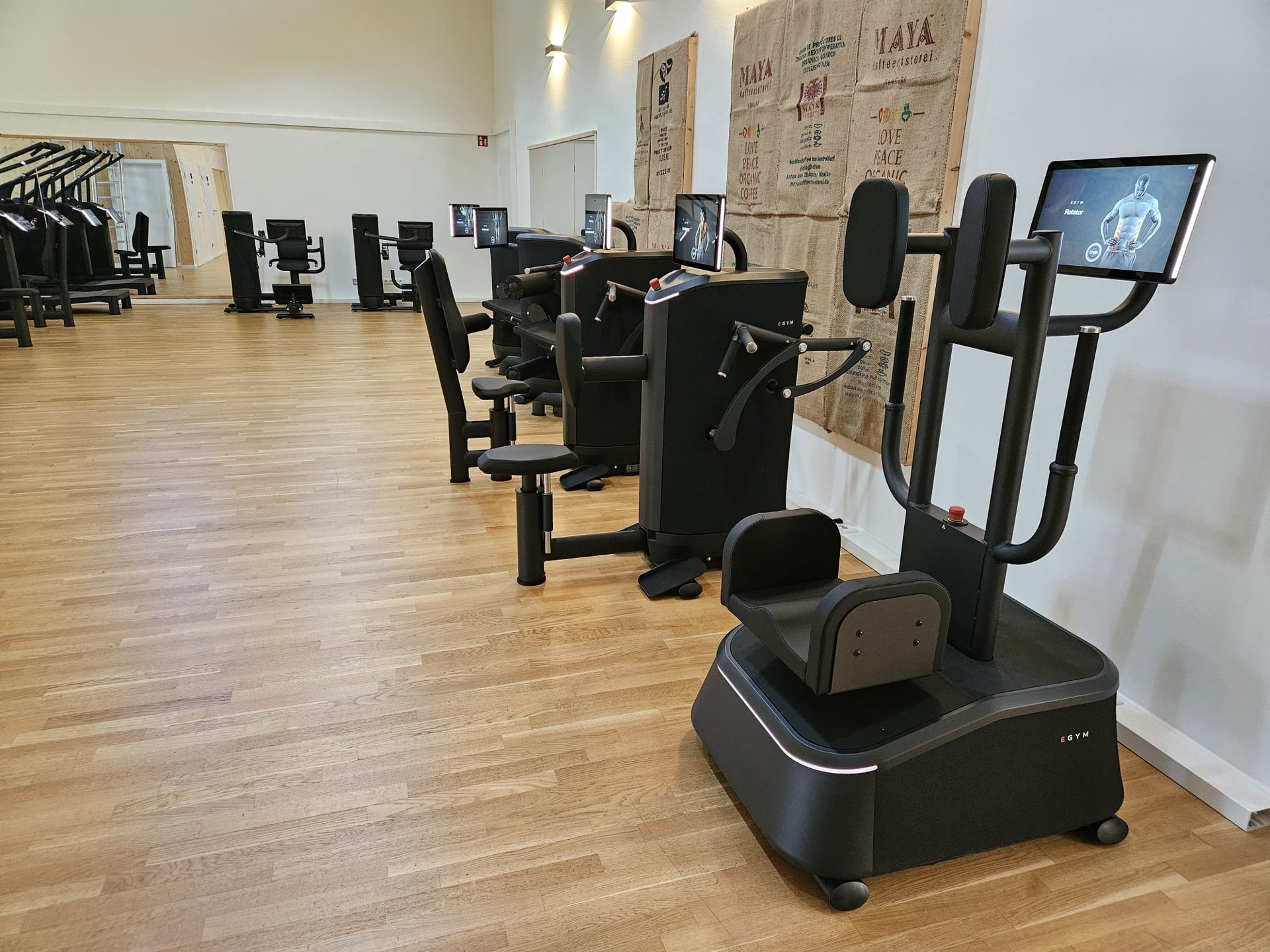 Training an den EGYM-Geräten bei Die Turnhalle Premium Fitness
